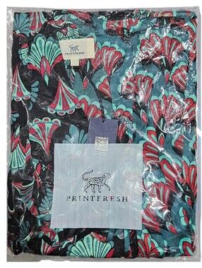 Printfresh Dulce Dress Cocktail Hour One Size Gatsby Green Tigers NWT